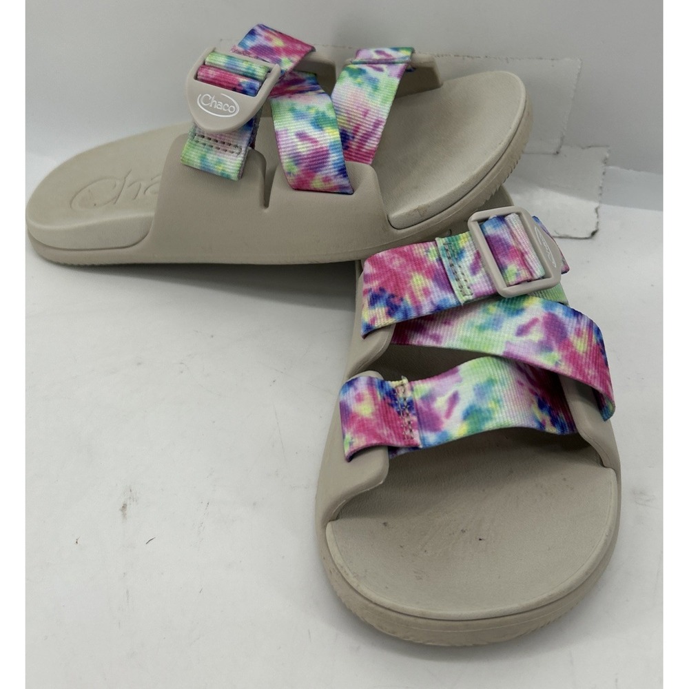 Chaco‎ Chillos Slip On Slide Sandals Tie Dye Strap Women's Size 6